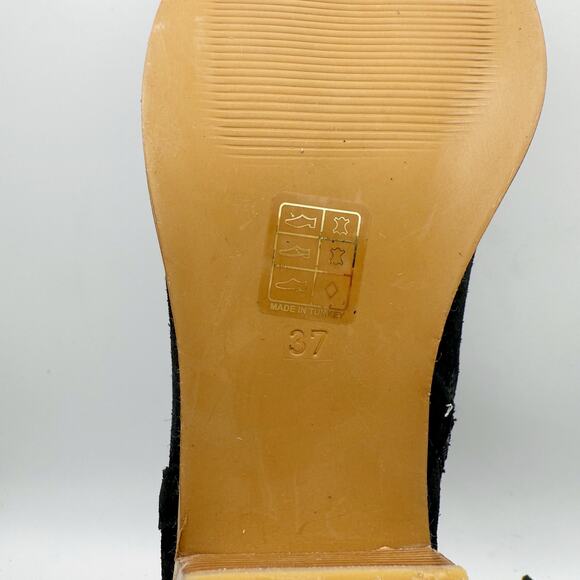 Bueno Womens Veronika Bootie EU 37 US 6.5-7 Black Suede Leather Ankle NIB - Picture 13 of 13